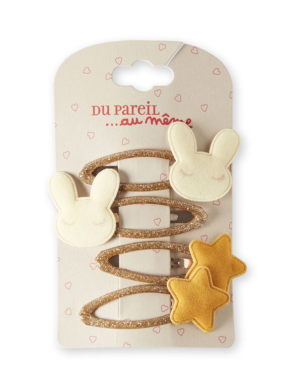 Light gold HAIR CLIP KYAGOCLIP / 20WI016EBRTK008